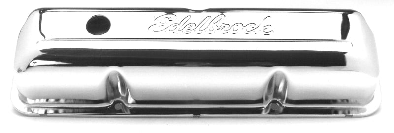 Edelbrock Valve Cover, Signature Series, Ford, 1958-1976 FE V8, Chrome 4462 Photo - Primary