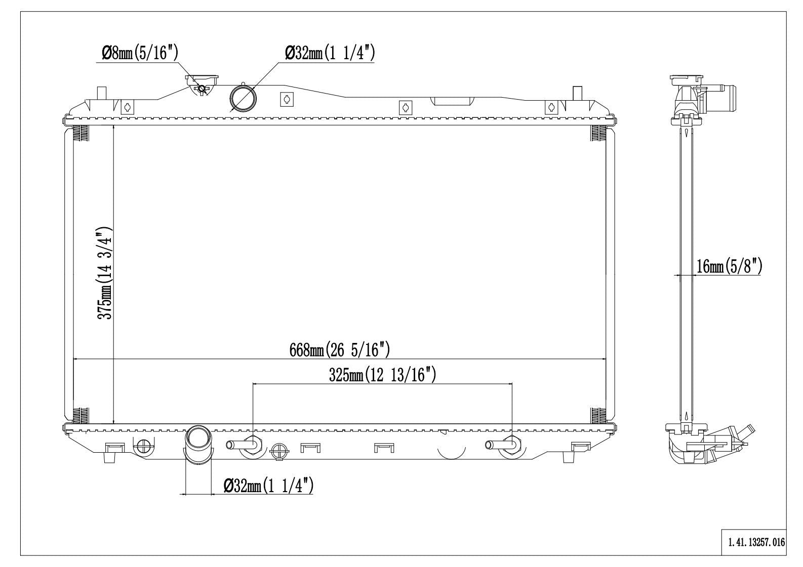Reach Cooling Radiator 41-13257
