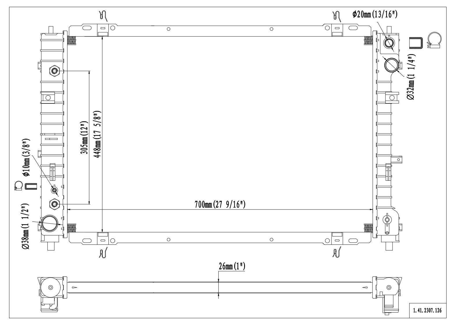 Reach Cooling Radiator 41-2307