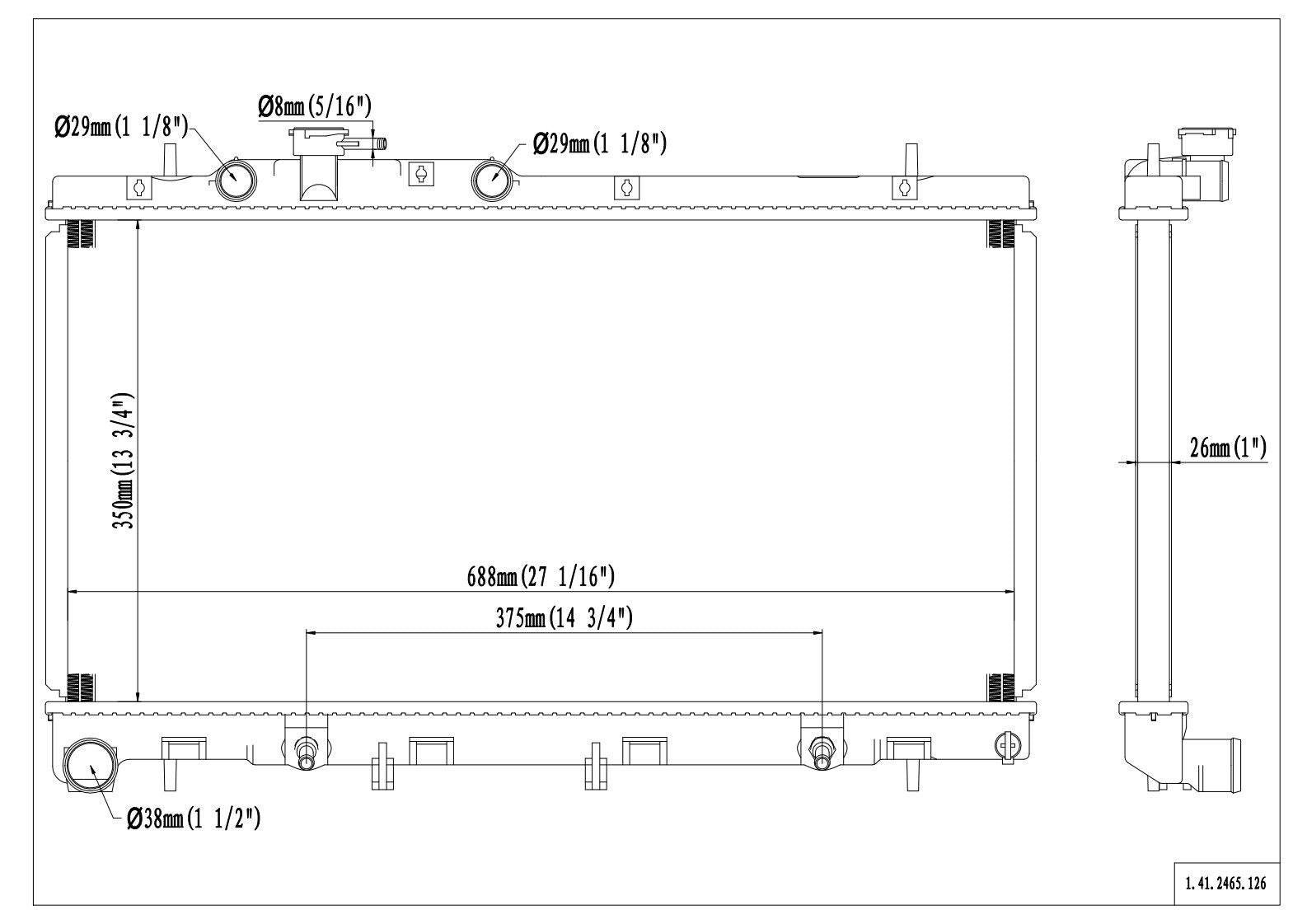 Reach Cooling Radiator 41-2465