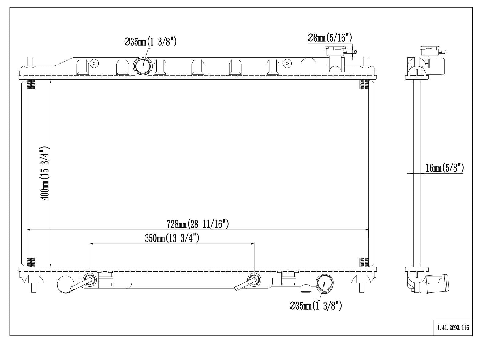 Reach Cooling Radiator 41-2693