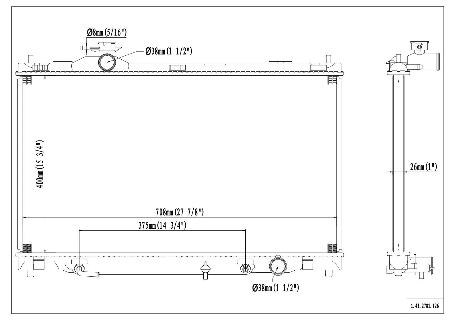 Reach Cooling Radiator 41-2781
