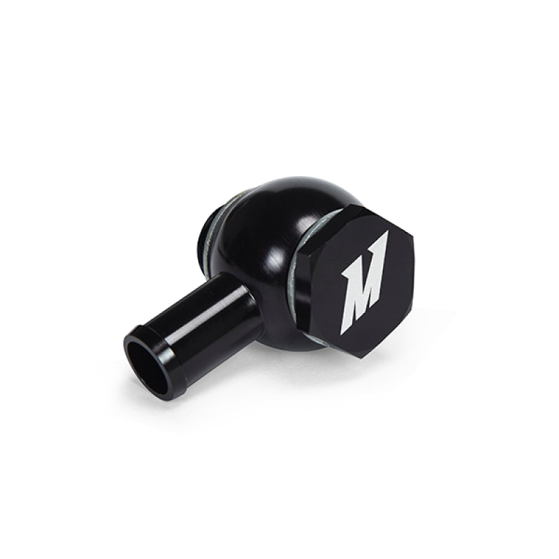 Mishimoto M20 x 5/8 Straight Black Banjo Fitting w/ Bolt MMBB-STBK Photo - Close Up