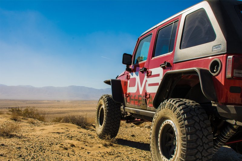 DV8 Offroad 07-18 Jeep Wrangler JK Front & Rear Flat Tube Fenders FENDB-02 FENDB-02 Photo - Close Up