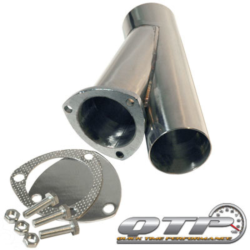 QTP 3in Weld-On QTEC Exhaust Cutout Y-Pipe 10300 10300 Photo - Primary
