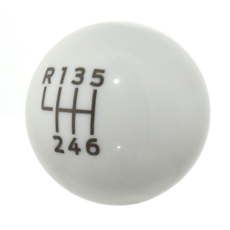 Ford Racing 15-19 Ford Mustang EcoBoost / GT w/ 6-Speed Manual Transmission Bullitt White Shift Knob M-7213-M8B M-7213-M8B Photo - Unmounted