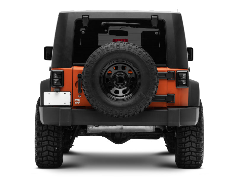 Raxiom 07-18 Jeep Wrangler JK Axial Series Vision LED Tail Lights- Black Housing (Smoked Lens) J130808 J130808 Photo - Close Up