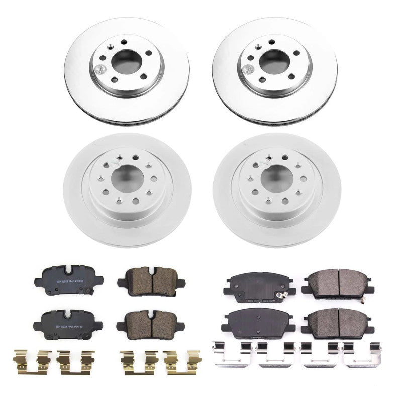 PowerStop Power Stop 2020 Chevrolet Malibu Front & Rear Z17 Coated Brake Kit CRK8685 CRK8685 Photo - Primary