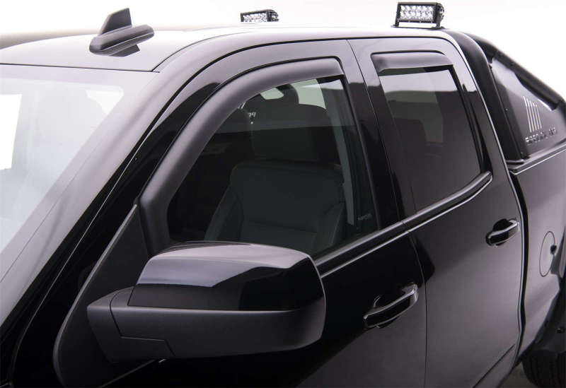 EGR 14+ Chev Silverado/GMC Sierra Crw Cab In-Channel Window Visors - Set of 4 - Matte (571775) 571775 571775 Photo - lifestyle view