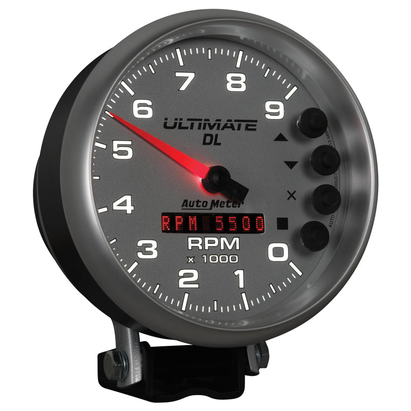 Autometer 5in Ultimate DL Tach 9000 RPM Silver ATM6894 6894 User 6