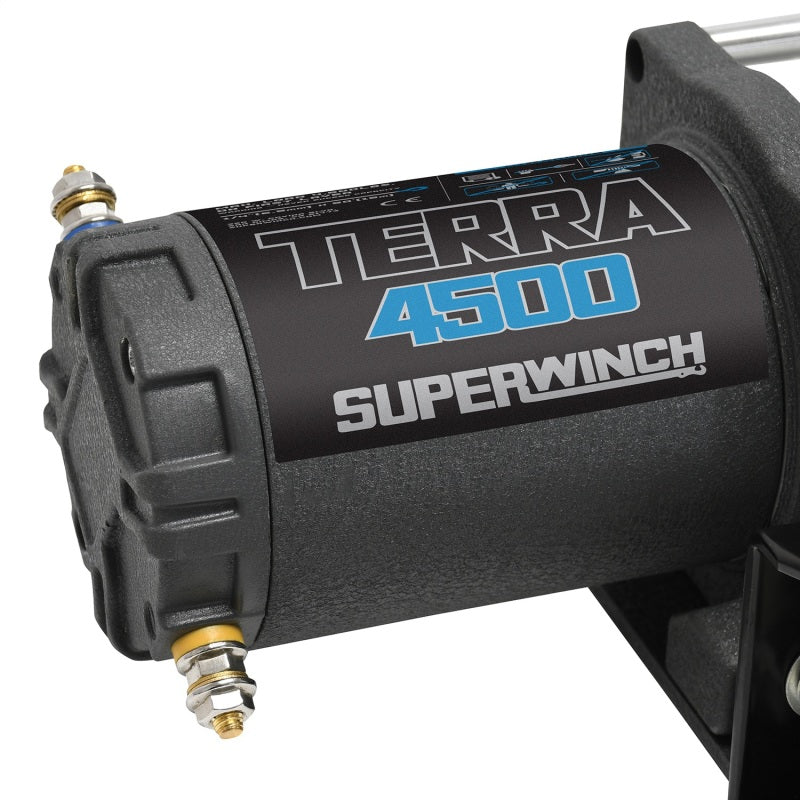 Superwinch 4500 LBS 12V DC 15/64in x 50ft Steel Rope Terra 4500 Winch - Gray Wrinkle 1145260 1145260 Photo - Unmounted