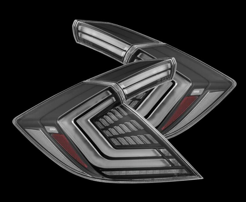 AlphaRex 16-21 Honda Civic Hatchback / Type-R FK8 Nova-Series LED Tail Lights (Pair) - Black 676020 676020 Photo - Primary