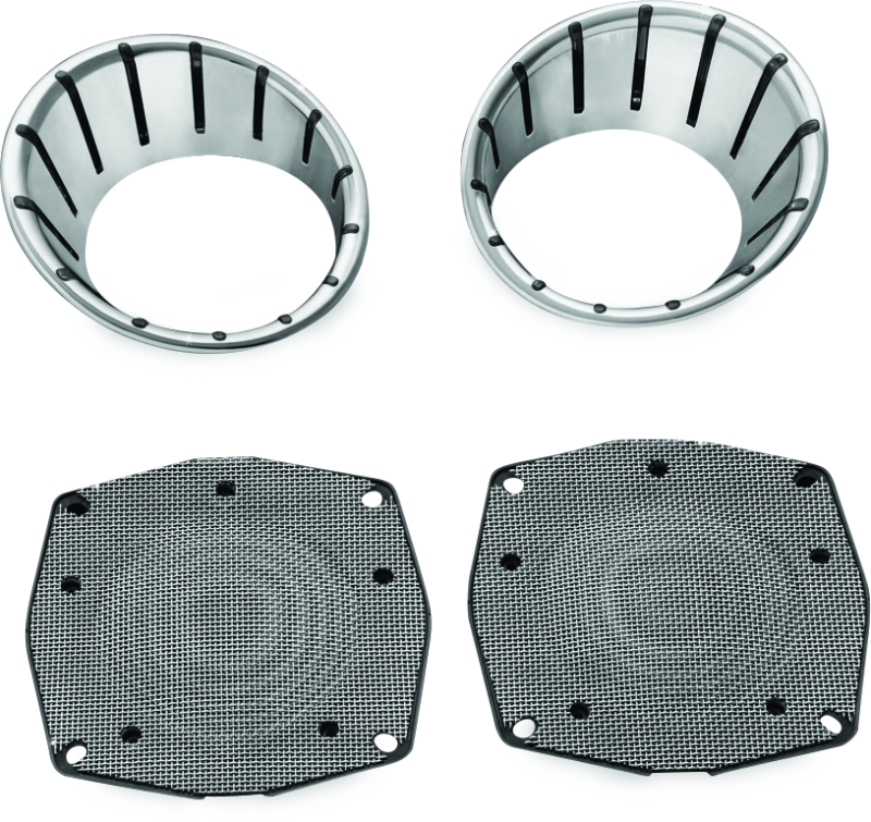Kuryakyn Led Speaker Bezels Chr 7287 7287 Photo - Primary