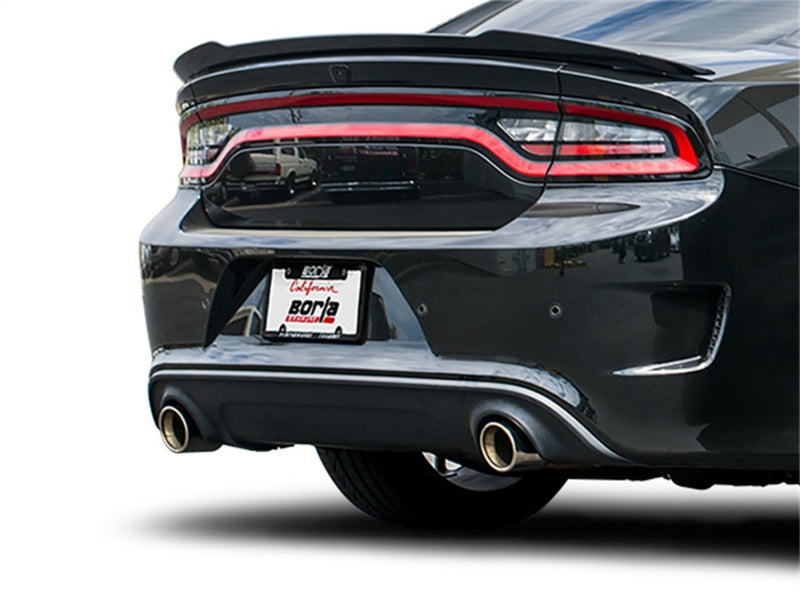 Borla 15-16 Dodge Charger Hellcat 6.2L V8 ATAK Catback Exhaust w/ Valves No Tips Factory Valance 140669 140669 Photo - Close Up