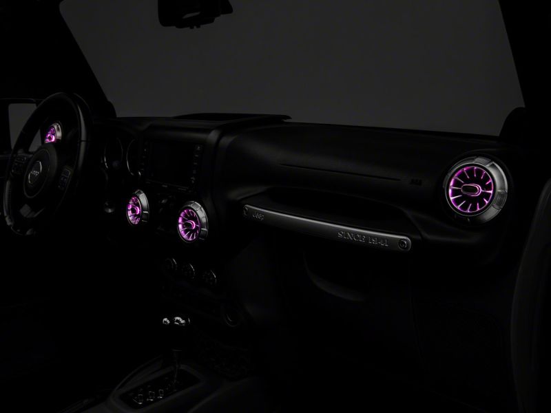 Raxiom 11-18 Jeep Wrangler JK LED Ambient Vent Lighting Kit J139322 J139322 Photo - Close Up
