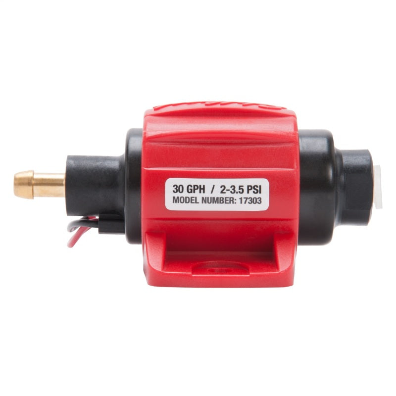 Edelbrock Fuel Pump Low Pressure 12V 30 GPH Gasoline Only 17303 Photo - Unmounted