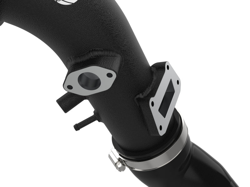 aFe 22-23 Hyundai Kona N L4 2.0L (t) BladeRunner Aluminum Hot and Cold Charge Pipe Kit - Black 46-20624-B 46-20624-B Photo - Close Up