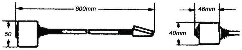 Hella Reading Lamp Black Mg12 2Ab 004532161 004532161 Technical Drawing