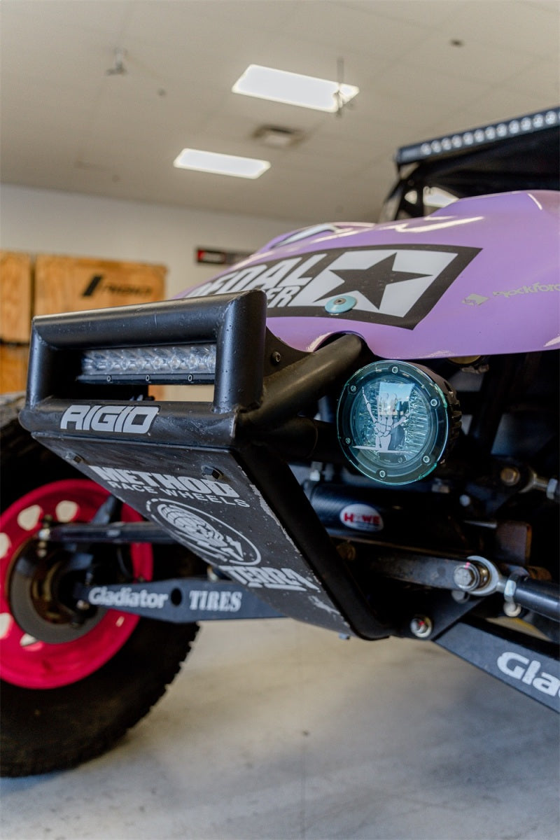 Rigid Industries x SHREDDY 360-Series 4in Lights w/Wt Bcklght (2) + 6 Covers (2 Pink/2 Teal/2 Blk) 36117-SHREDDY 36117-SHREDDY Photo - Mounted