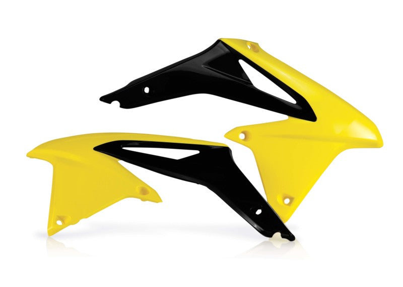 Acerbis 08-17 Suzuki RMZ450 Radiator Shroud - Yellow/Black 2113861017 2113861017 Photo - Primary