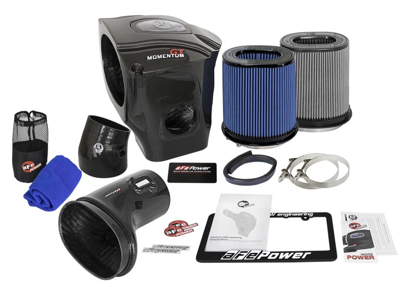 aFe Momentum GT Black Series Carbon Fiber Cold Air Intake System Dodge 52-72204-CF Photo - Unmounted