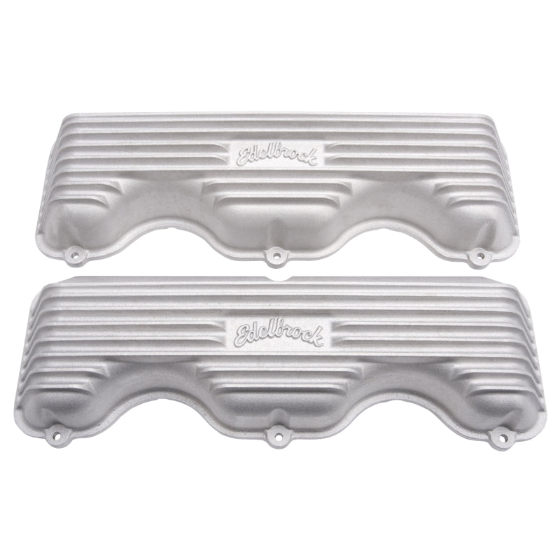 Edelbrock Valve Cover, Classic Series, Chevrolet, W 348/409 CID V8, Satin 41409 Photo - Primary
