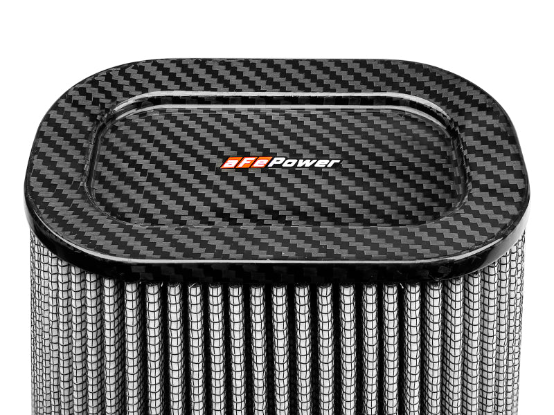 aFe MagnumFLOW Pro Dry S Air Filter (7.5x5.5in) F x (9x7in) B x (5.75x3.75in) T (Carbon) x 10in H 21-90110-CF 21-90110-CF Photo - Unmounted