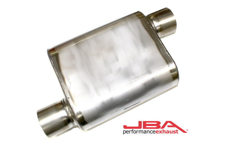 JBA Universal Chambered Style 304SS Muffler 11x9.75x4 3in Inlet Diameter Offset/Offset 40-301100 40-301100 Photo - Primary