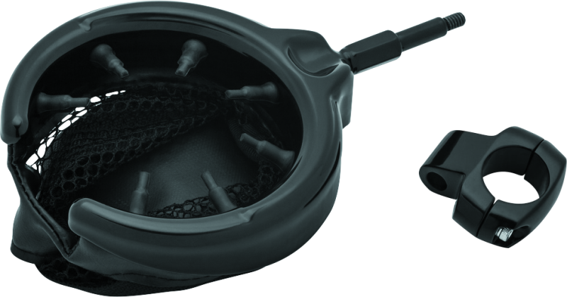 Kuryakyn Drink Holder W/Bskt 1in Mnt Blk 1729 1729 Photo - Primary