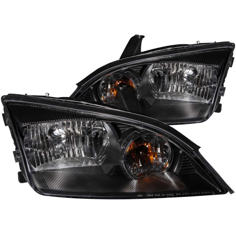 Anzo 2005-2007 Ford Focus Crystal Headlights Black 121229 Photo - Primary