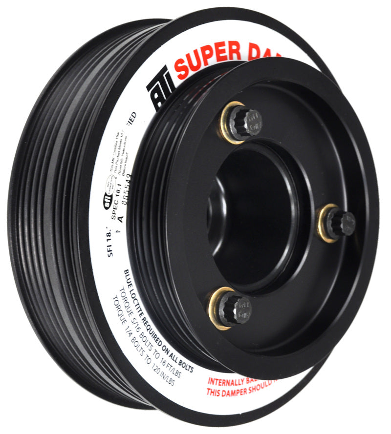 ATI Damper - 5.67in - Alum - (3) 4 Grv - Honda B - OEM Style - Bolt On Ps - 1Pc ATI918476 ATI918476 User 1