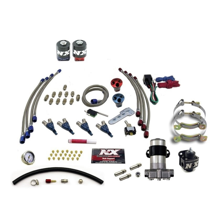 Nitrous Express 4 Cyl Piranha Nitrous Kit (Pro-Mod) w/o Bottle 60006-00P 60006-00P Photo - Primary