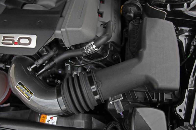 AEM Induction AEM 2015 Ford Mustang GT 5.0L V8 Cold Air Intake System 22-687C 22-687C Photo - Mounted