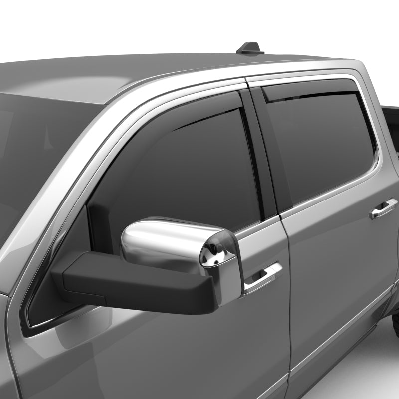 EGR 19-23 Ram 1500 In-Channel Window Visors Front/Rear Set Matte Black Crew Cab 572955 572955 Photo - Primary