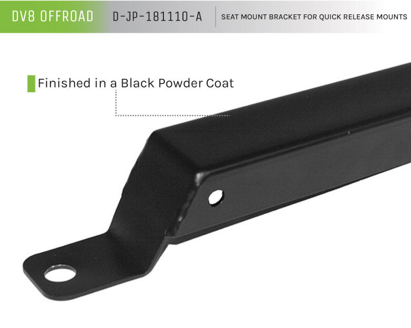 DV8 Offroad 2007-2018 Fire Extinguisher / Flashlight Floor Mount Bracket Kit D-JP-181110-A D-JP-181110-A Product Brochure - a specific brochure describing a Product