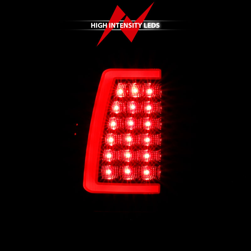 ANZO 2003-2006 Chevy Silverado 1500 LED Taillights Plank Style Black w/Clear Lens 311333 311333 Photo - Unmounted