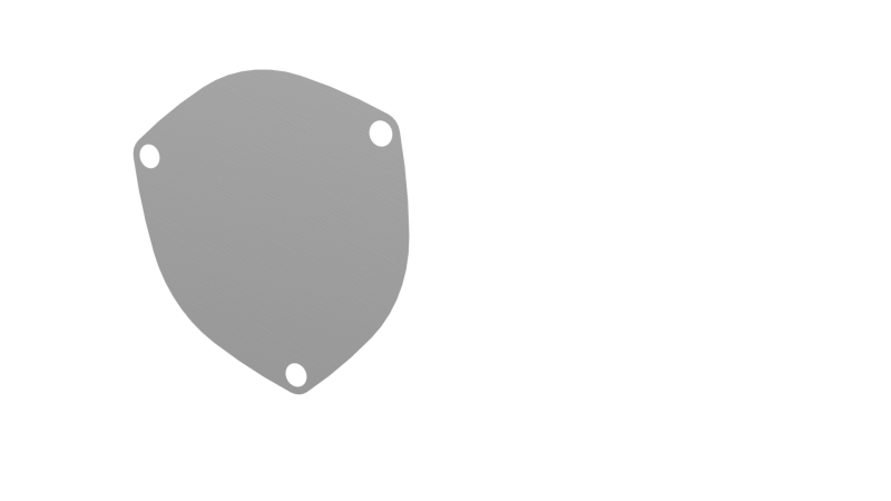 QTP 4in Bolt-On QTEC 3 Bolt Cover Plate 10400C 10400C Photo - Primary