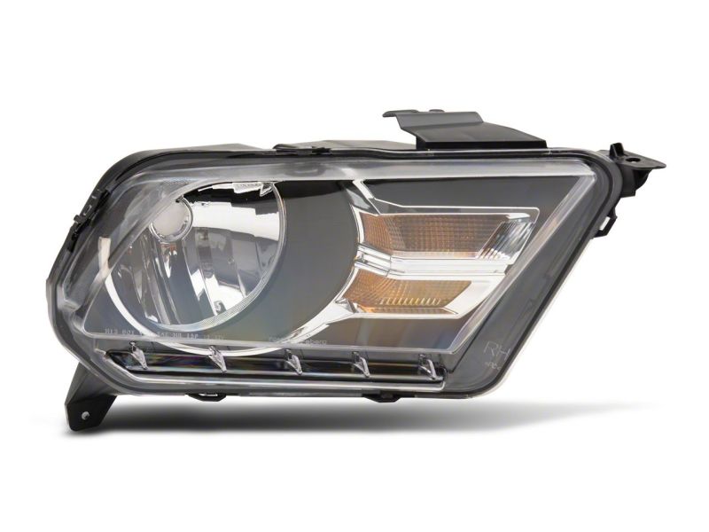 Raxiom 10-12 Ford Mustang Axial Series OEM Style Rep Headlights- Chrome Housing (Clear Lens) 413416 413416 Photo - Close Up