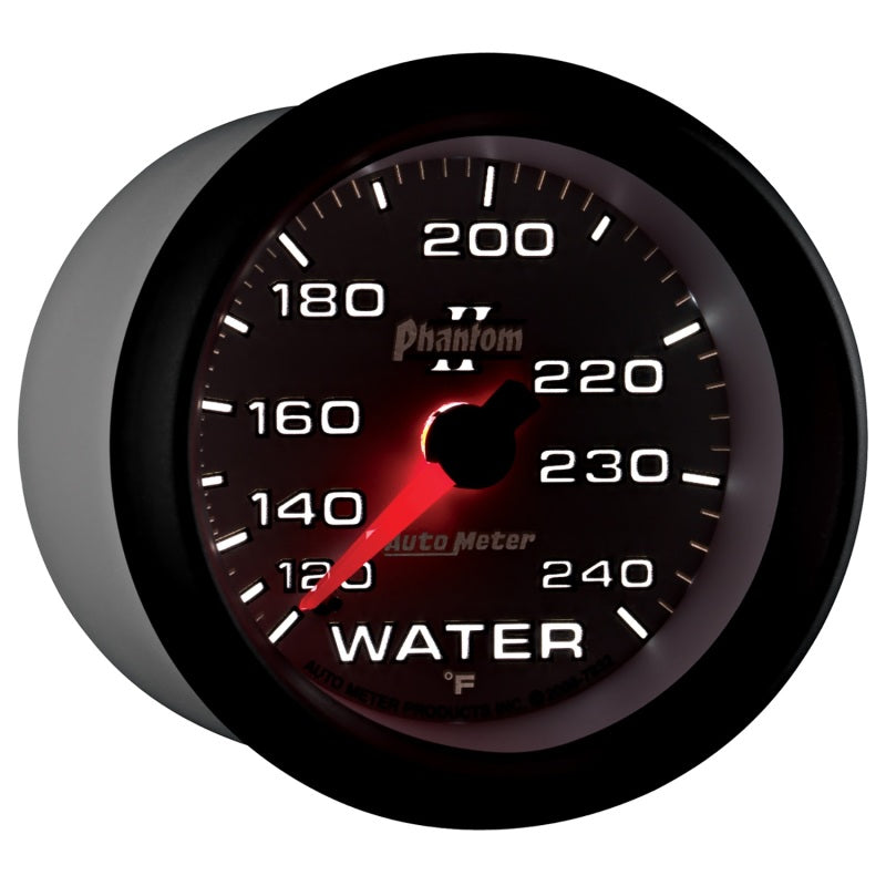 Autometer Gauge, Water Temp, 2 5/8", 120-240 Deg. F, Mechanical, Phantom II 7832 User 6