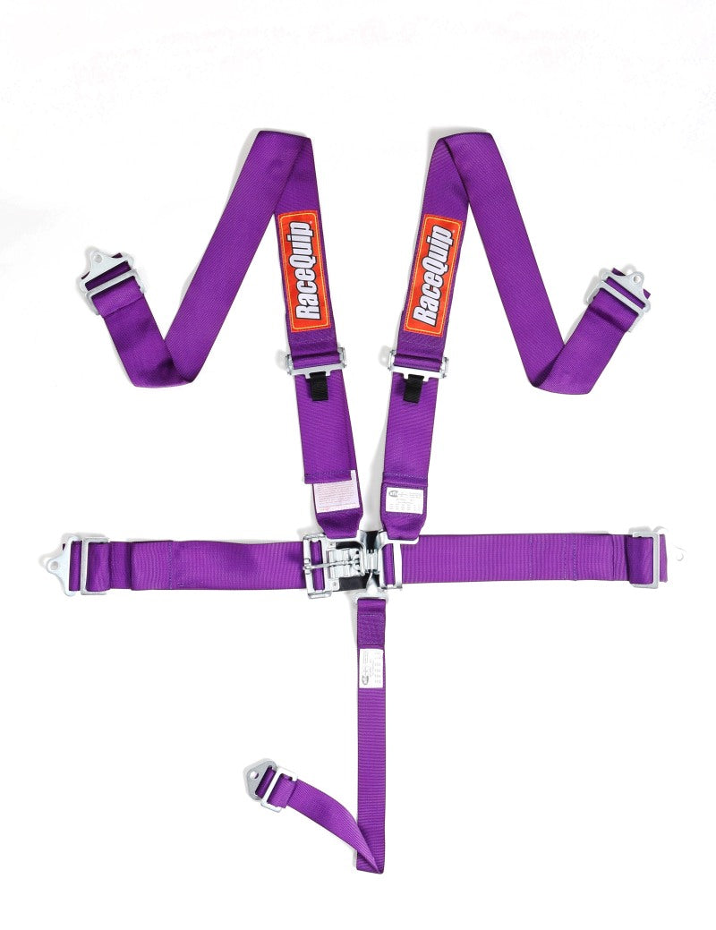 Racequip 5-Point Latch & Link SFI 16.1 Harness Set - Purple 711051 Photo - Primary