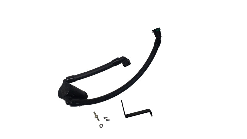 J&L 2024 Ford Mustang GT w/ Whipple Supercharger Oil Separator 3.0 PCV Side - Black Anodized 3092P-B 3092P-B Photo - Primary