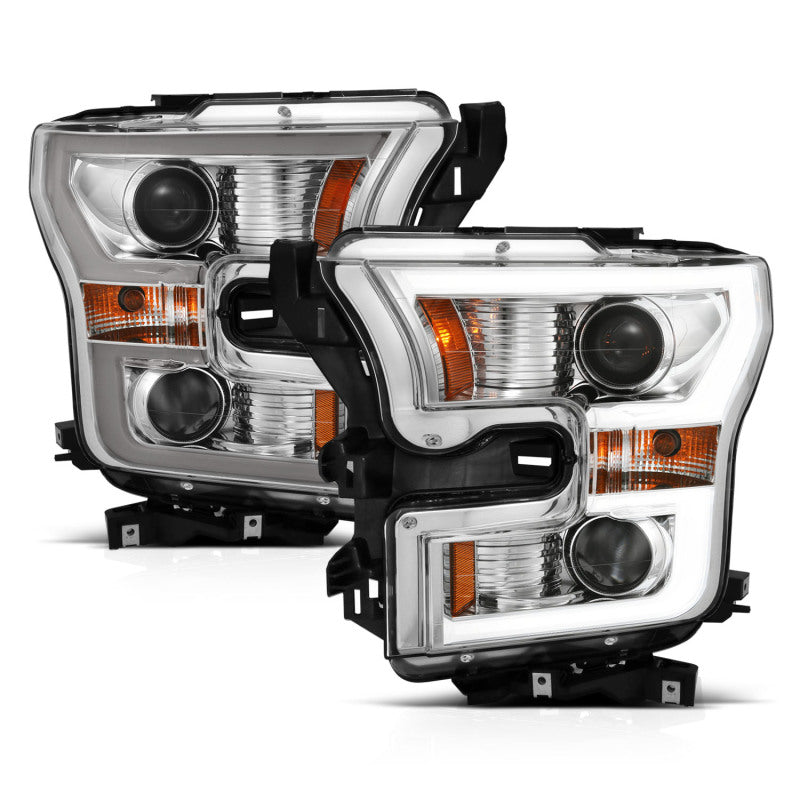 Anzo 2015-2016 Ford F-150 Projector Headlights w/ Plank Style Switchback Ch 111358 Photo - Unmounted