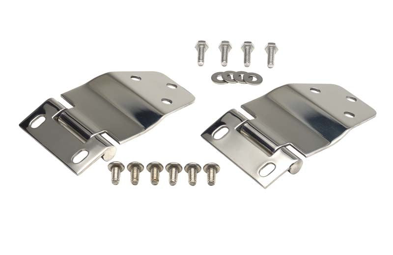 Kentrol 77-86 Jeep CJ7 Liftgate Hinge Pair - Polished Silver 30421 30421 Photo - Primary