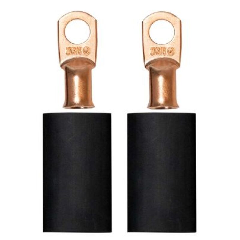 Moroso 3/8in Dia Stud 2 GA Wire Crimp/Solder Battery Cable Terminal Kit (2 Pack) 74169 74169 User 1