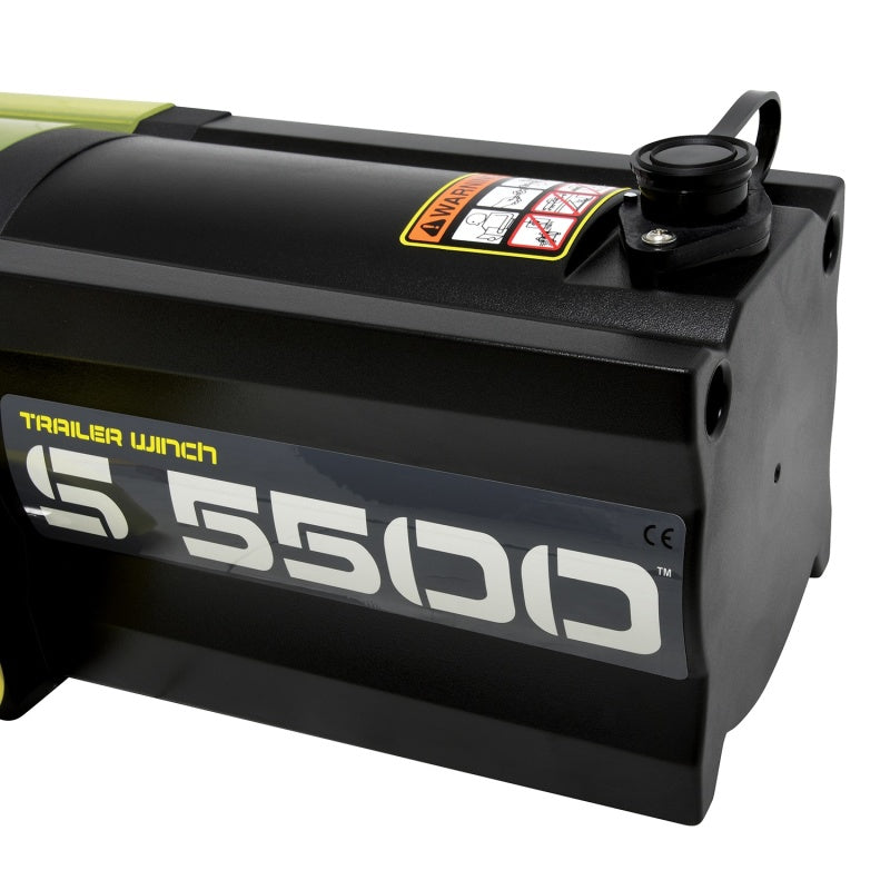 Superwinch 5500 LBS 12 VDC 1/4in x 60ft Synthetic Rope S5500 Winch 1455201 1455201 Photo - Unmounted