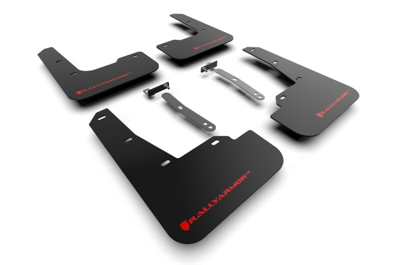 Rally Armor 2022 Hyundai Elantra N & N Line Black UR Mud Flap w/ Red Logo MF79-UR-BLK-RD MF79-UR-BLK-RD Photo - Primary