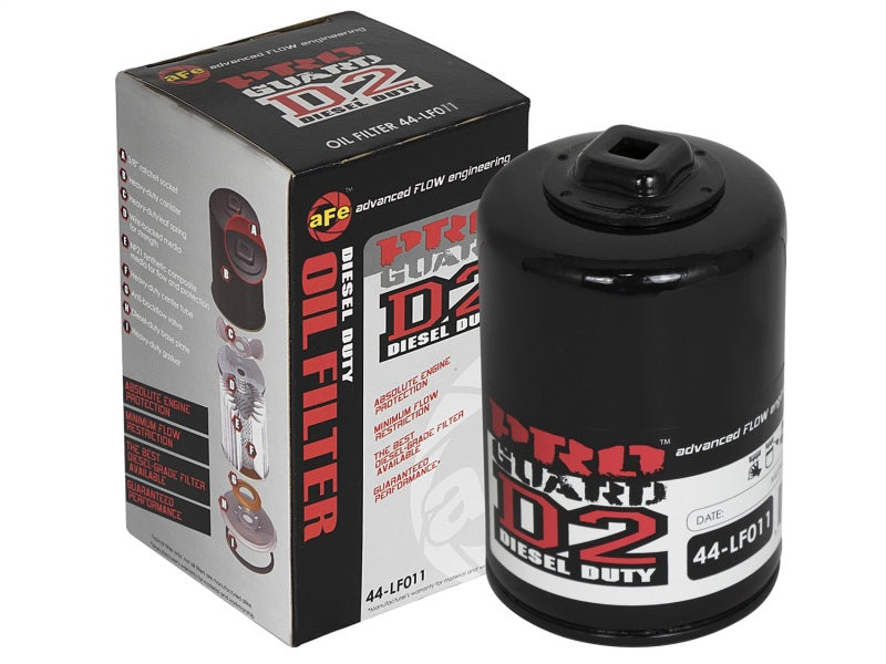 aFe Pro GUARD D2 Oil Filter (4 Pack) GM Trucks 99-05 V8-4.8L/5.3L/6.0L 44-LF011-MB Photo - Unmounted