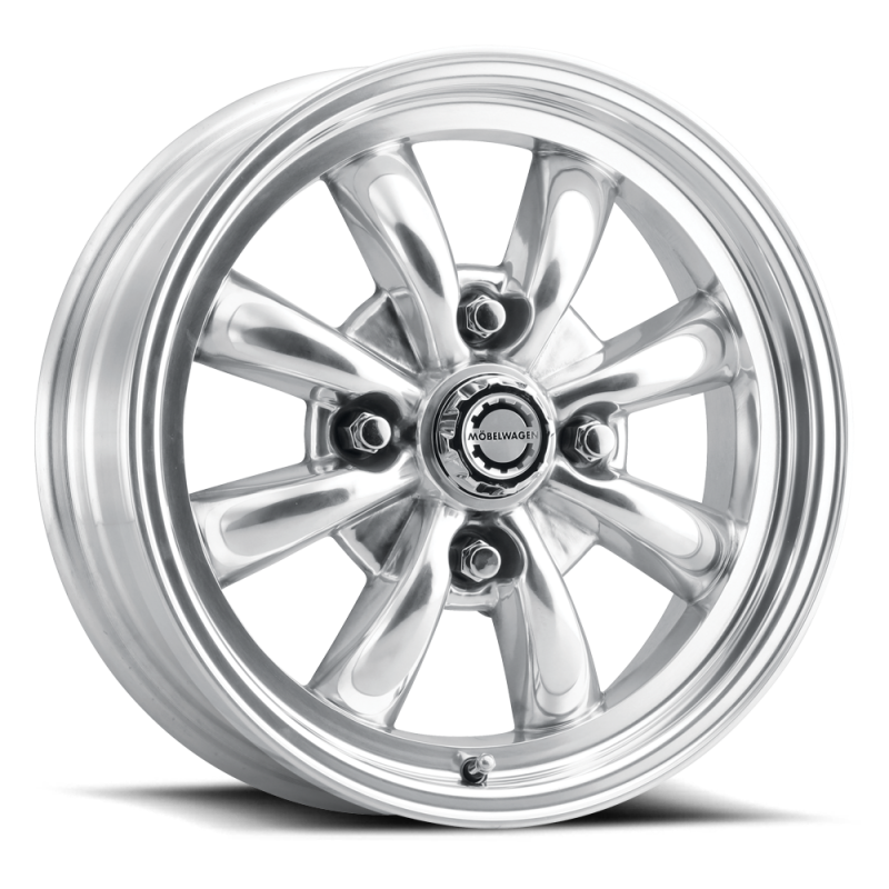 Mobelwagen MW-731P Blitz 15x5.5in / 4x130 BP / 20mm Offset / 88.6mm Bore - Polished Wheel MW-731P-55530+20 MW-731P-55530+20 Photo - Primary