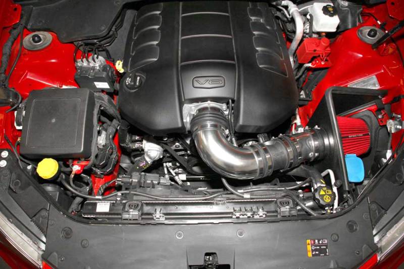 Spectre 08-09 Pontiac G8 V8-6.0/6.2L F/I Air Intake Kit - Polished w/Red Filter 9017 9017 Photo - Mounted