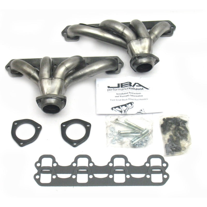 JBA Ford 260-351W SBF 1-5/8in Primary Raw 409SS Tight Tuck Header 1615S 1615S Photo - Primary